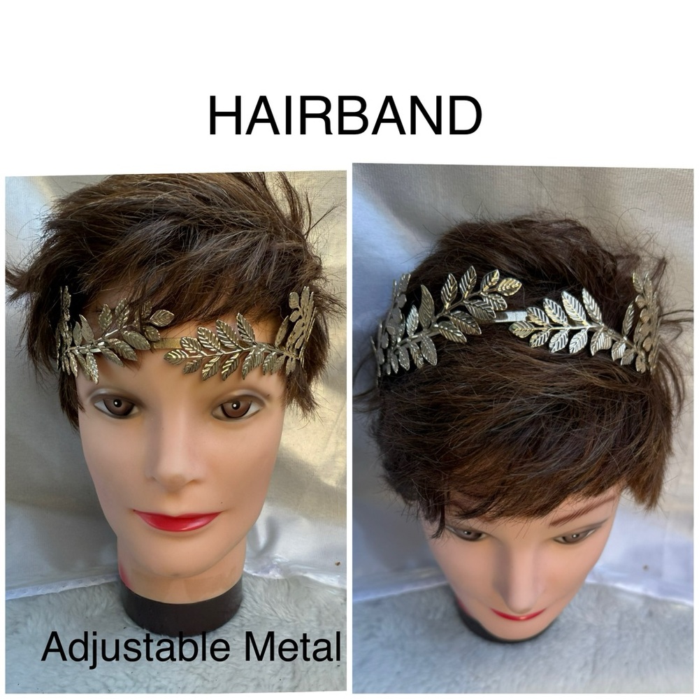 ⭐️ METAL flexible & Adjustable Metal Leaf Hairband